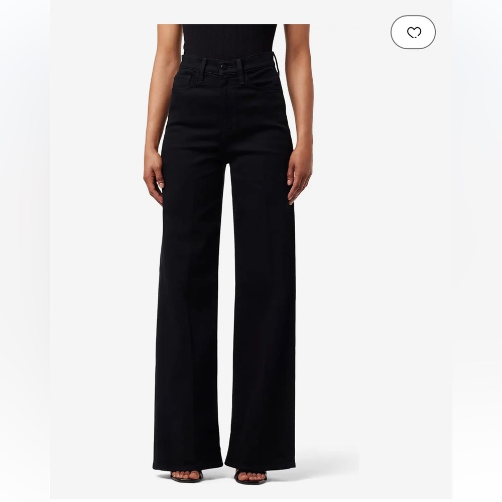 Joe's Jeans Black Wide-Leg Flare Jeans